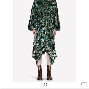 Stine Goya velvet Distortion Dress NWT, XS